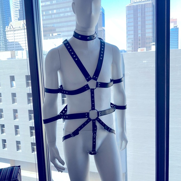 Vegan Leather Body Harness - Picture 2 of 4